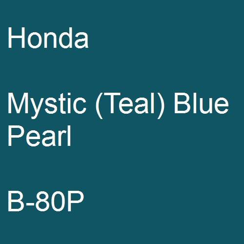 Honda, Mystic (Teal) Blue Pearl, B-80P.